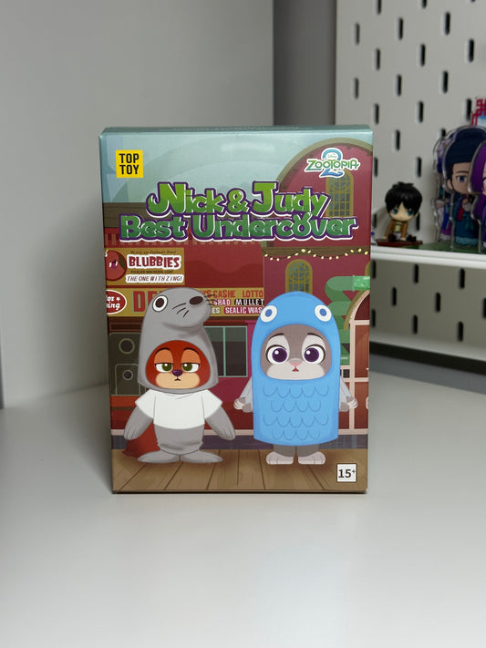 Zootopia 2 – Nick & Judy Best Undercover Keychain Plush